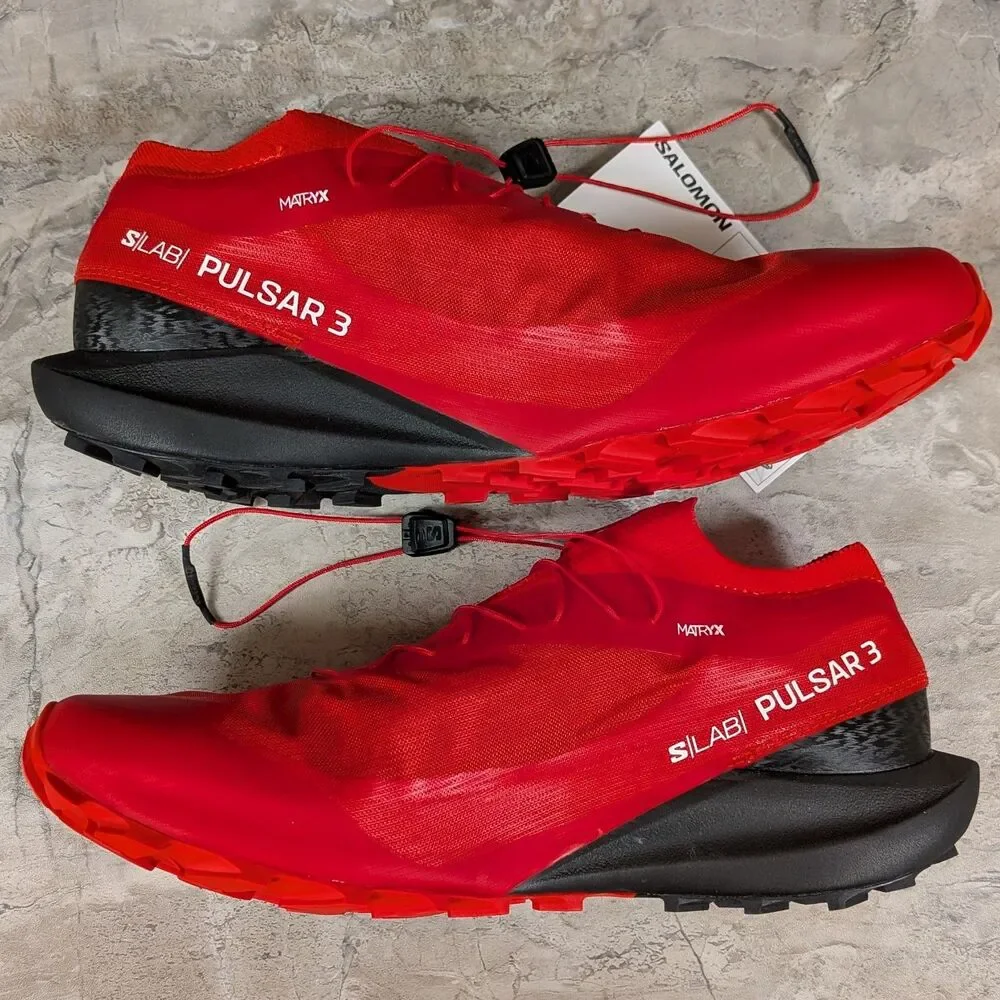Salomon S/Lab Pulsar 3 Men's 10 Fiery Red Black Trail Running Shoes L47386700